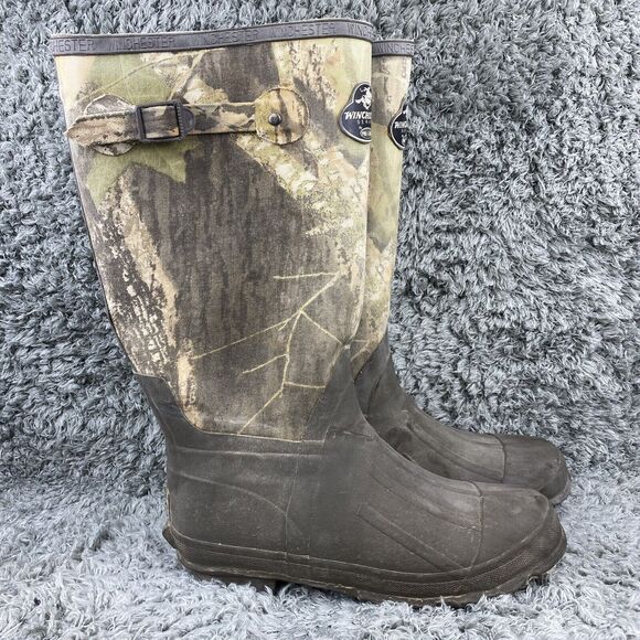 Winchester Series Pro Line Rubber Camo Boots Men's 8 Thinsulate 200 grams - Picture 1 of 10